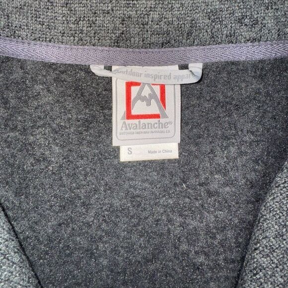 Avalanche Outdoor Supply Company Grey Fleece Lined Zip Up Jacket - Size Small - Picture 5 of 6